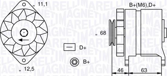 Magneti Marelli 063321021010 - Ģenerators autodraugiem.lv