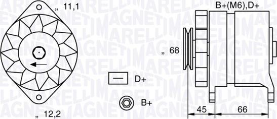 Magneti Marelli 063321112010 - Ģenerators autodraugiem.lv