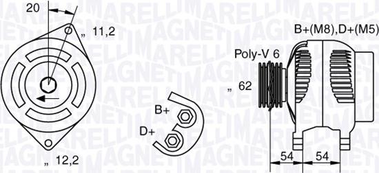 Magneti Marelli 063731223010 - Ģenerators autodraugiem.lv