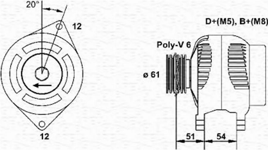 Magneti Marelli 063321861010 - Ģenerators autodraugiem.lv