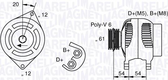 Magneti Marelli 063321819010 - Ģenerators autodraugiem.lv