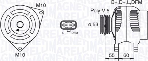 Magneti Marelli 063377496010 - Ģenerators autodraugiem.lv