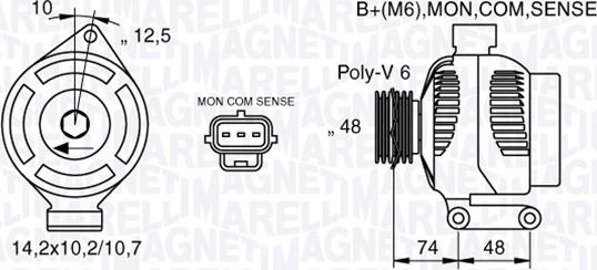 Magneti Marelli 063377410010 - Ģenerators autodraugiem.lv