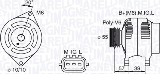 Magneti Marelli 063377439010 - Ģenerators autodraugiem.lv