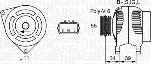 Magneti Marelli 063377430010 - Ģenerators autodraugiem.lv