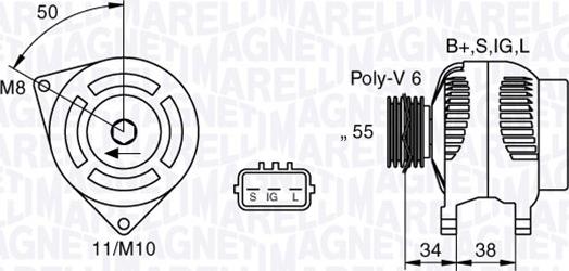 Magneti Marelli 063377432010 - Ģenerators autodraugiem.lv