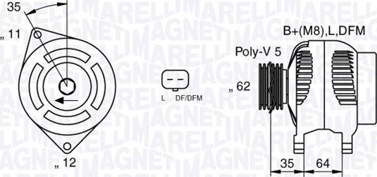 Magneti Marelli 063377015010 - Ģenerators autodraugiem.lv