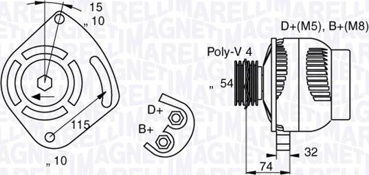 Magneti Marelli 063377011010 - Ģenerators autodraugiem.lv
