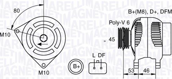 Magneti Marelli 063377300010 - Ģenerators autodraugiem.lv