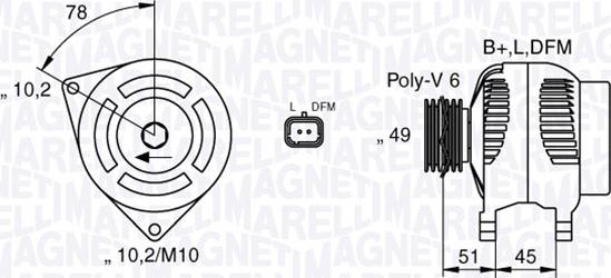 Magneti Marelli 063377301010 - Ģenerators autodraugiem.lv