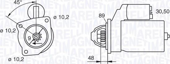 Magneti Marelli 063206834010 - Starteris autodraugiem.lv