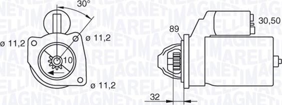 Magneti Marelli 063207145010 - Starteris autodraugiem.lv