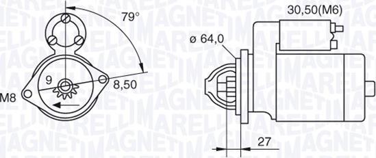 Magneti Marelli 063280045010 - Starteris autodraugiem.lv