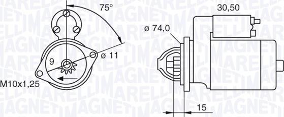 Magneti Marelli 063280054010 - Starteris autodraugiem.lv