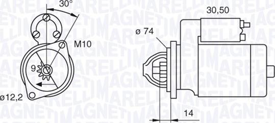 Magneti Marelli 063280055010 - Starteris autodraugiem.lv