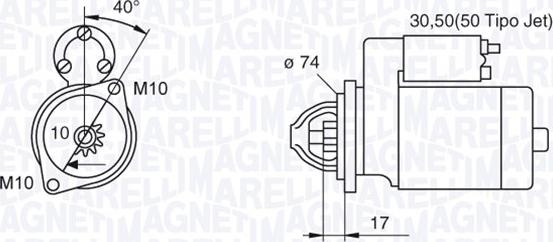 Magneti Marelli 063280057010 - Starteris autodraugiem.lv