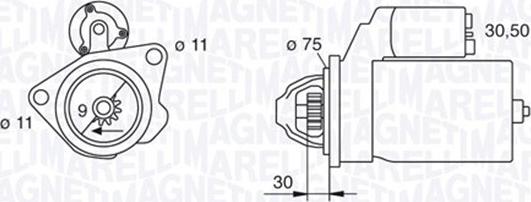 Magneti Marelli 063280034010 - Starteris autodraugiem.lv