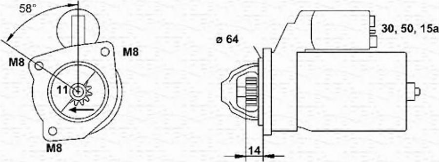 Magneti Marelli 063221431010 - Starteris autodraugiem.lv