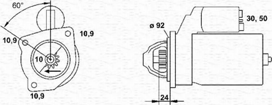 Magneti Marelli 063227554010 - Starteris autodraugiem.lv