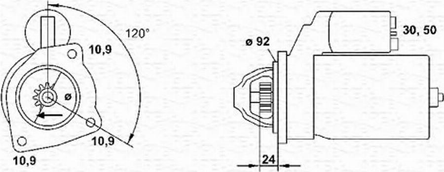 Magneti Marelli 063227553010 - Starteris autodraugiem.lv