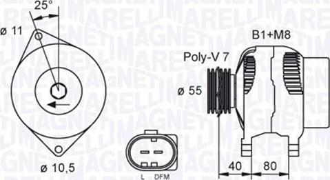 Magneti Marelli 063730034010 - Ģenerators autodraugiem.lv