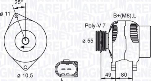 Magneti Marelli 063730036010 - Ģenerators autodraugiem.lv