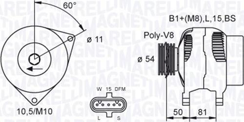 Magneti Marelli 063730037010 - Ģenerators autodraugiem.lv