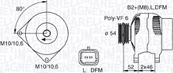 Magneti Marelli 063730027010 - Ģenerators autodraugiem.lv