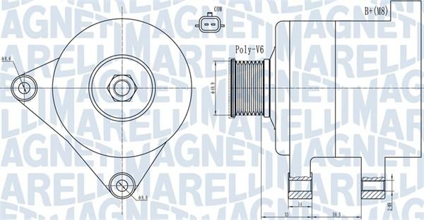 Magneti Marelli 063731945010 - Ģenerators autodraugiem.lv