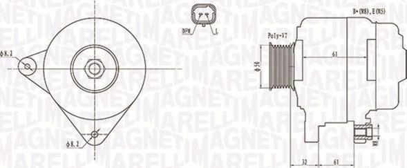 Magneti Marelli 063731959010 - Ģenerators autodraugiem.lv