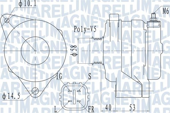 Magneti Marelli 063731950010 - Ģenerators autodraugiem.lv