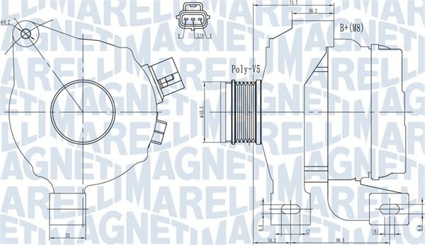 Magneti Marelli 063731966010 - Ģenerators autodraugiem.lv