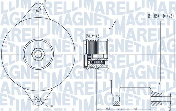Magneti Marelli 063731909010 - Ģenerators autodraugiem.lv