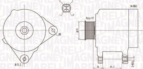 Magneti Marelli 063731907010 - Ģenerators autodraugiem.lv