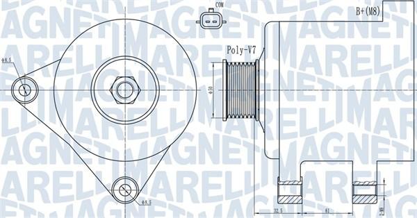 Magneti Marelli 063731918010 - Ģenerators autodraugiem.lv