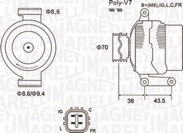 Magneti Marelli 063731980010 - Ģenerators autodraugiem.lv