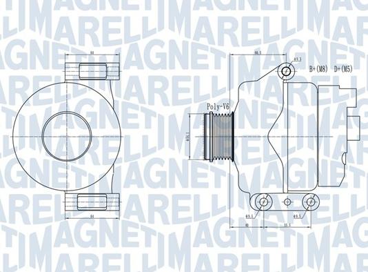 Magneti Marelli 063731934010 - Ģenerators autodraugiem.lv
