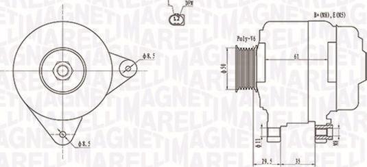 Magneti Marelli 063731921010 - Ģenerators autodraugiem.lv