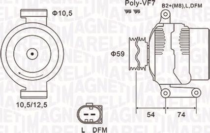 Magneti Marelli 063731922010 - Ģenerators autodraugiem.lv