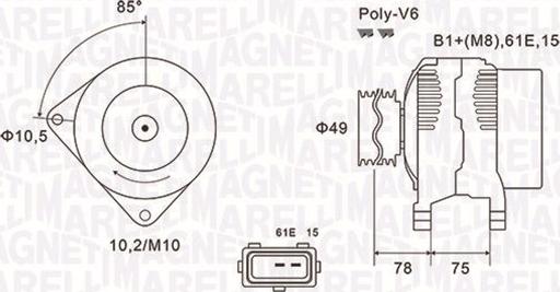 Magneti Marelli 063731591010 - Ģenerators autodraugiem.lv