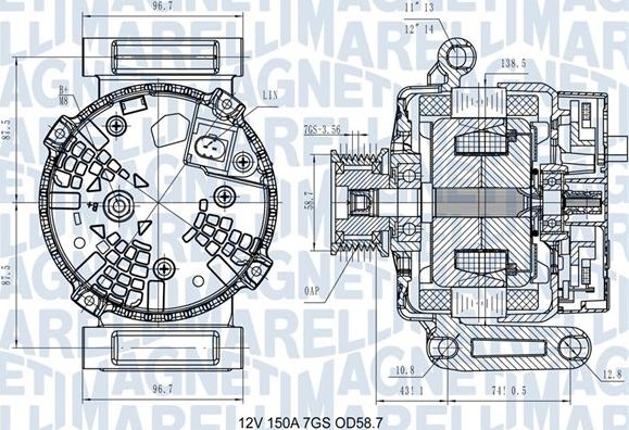 Magneti Marelli 063731557610 - Ģenerators autodraugiem.lv