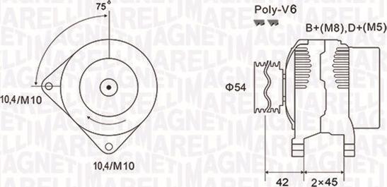 Magneti Marelli 063731564010 - Ģenerators autodraugiem.lv
