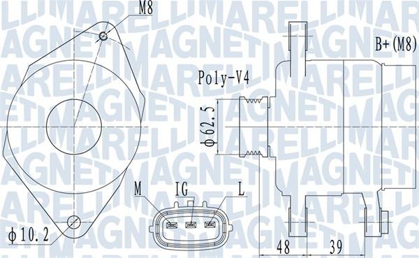 Magneti Marelli 063731517010 - Ģenerators autodraugiem.lv