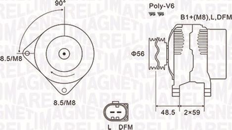 Magneti Marelli 063731644010 - Ģenerators autodraugiem.lv