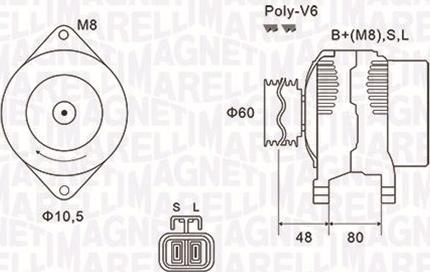 Magneti Marelli 063731607010 - Ģenerators autodraugiem.lv