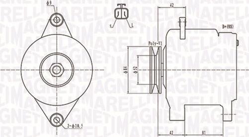 Magneti Marelli 063731615010 - Ģenerators autodraugiem.lv