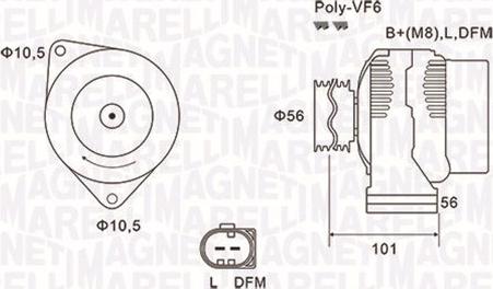 Magneti Marelli 063731689010 - Ģenerators autodraugiem.lv