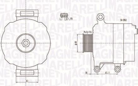 Magneti Marelli 063731676010 - Ģenerators autodraugiem.lv