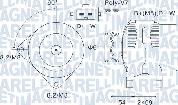 Magneti Marelli 063731143010 - Ģenerators autodraugiem.lv