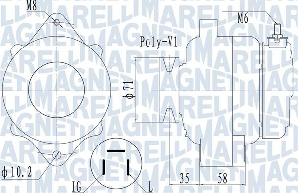 Magneti Marelli 063731120010 - Ģenerators autodraugiem.lv